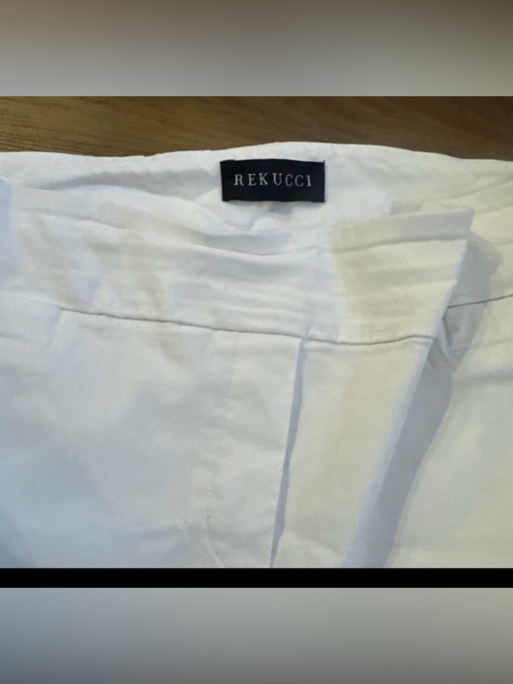 Rekucci Womens White Wide-Leg Dress Pants With Pockets Size 16P - Picture 4 of 10